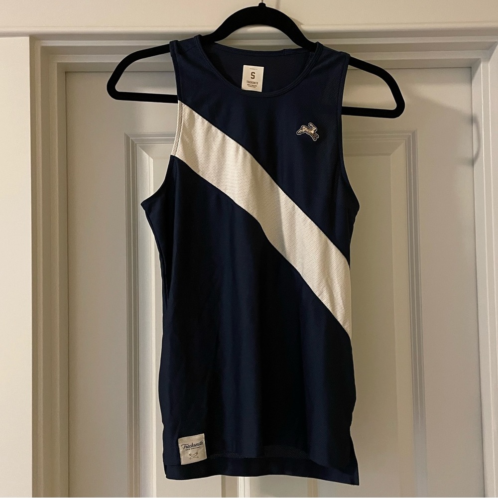 Tracksmith Van Cortlandt Singlet - Navy - Small